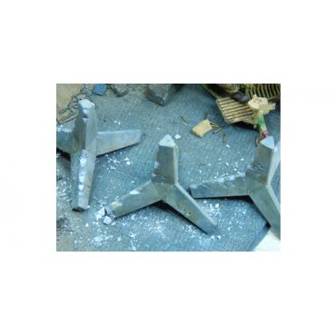 Tank Blockage concrete 3pcs