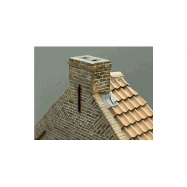 Hollow brick (double) antique red