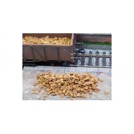 Pig iron ingots rusty