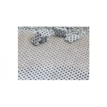 Juweela Grasstenen Grijs - 105 Stuks