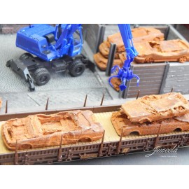 Rusty Car Wrecks 6pcs.