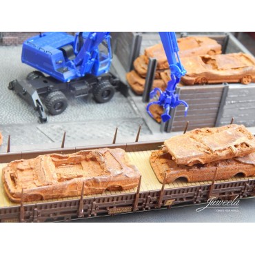 Rusty Car Wrecks 6pcs.