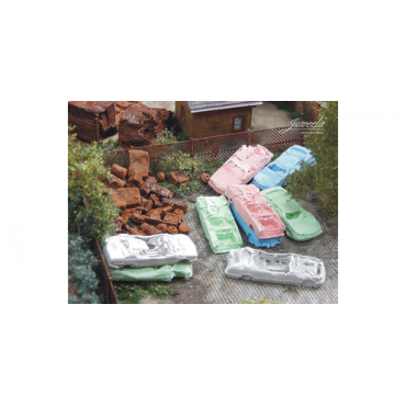 Juweela Scrap Cars BRD Coloured - 6 pieces