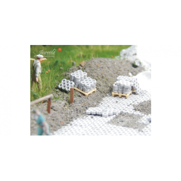 Juweela Grass Stones Grey - 190 pieces