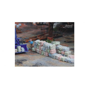 Juweela Scrapcars Pressed Coloured +/- 72 pieces