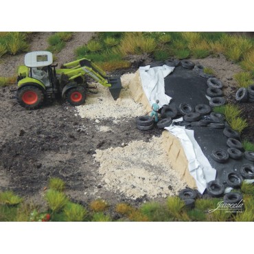 Silage pile brown for hO model railway diorama 3 pcs 28233