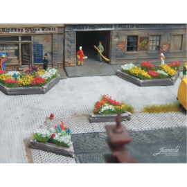 Bloembakken keramiek assortiment groot en klein