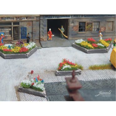 Bloembakken keramiek assortiment groot en klein