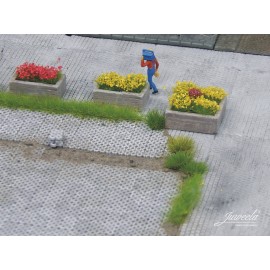 Juweela Bloembak hout assortiment  5+5 st