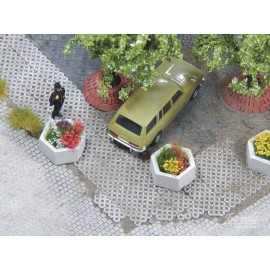 Juweela plant box concrete, hexagon - 10 pcs