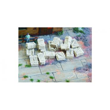 Juweela Old Wooden Boxes Light - 16 pieces