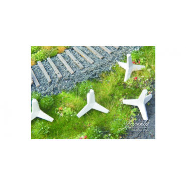 Juweela Light Concrete Tank Obstacles Hedgehog - 4 pieces