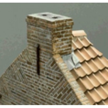 Hollow brick (double) antique red