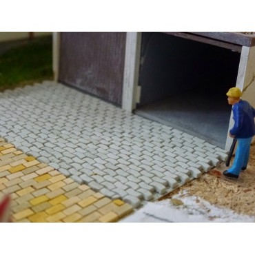 Sidewalk paving beige