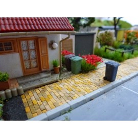 Sidewalk paving beige